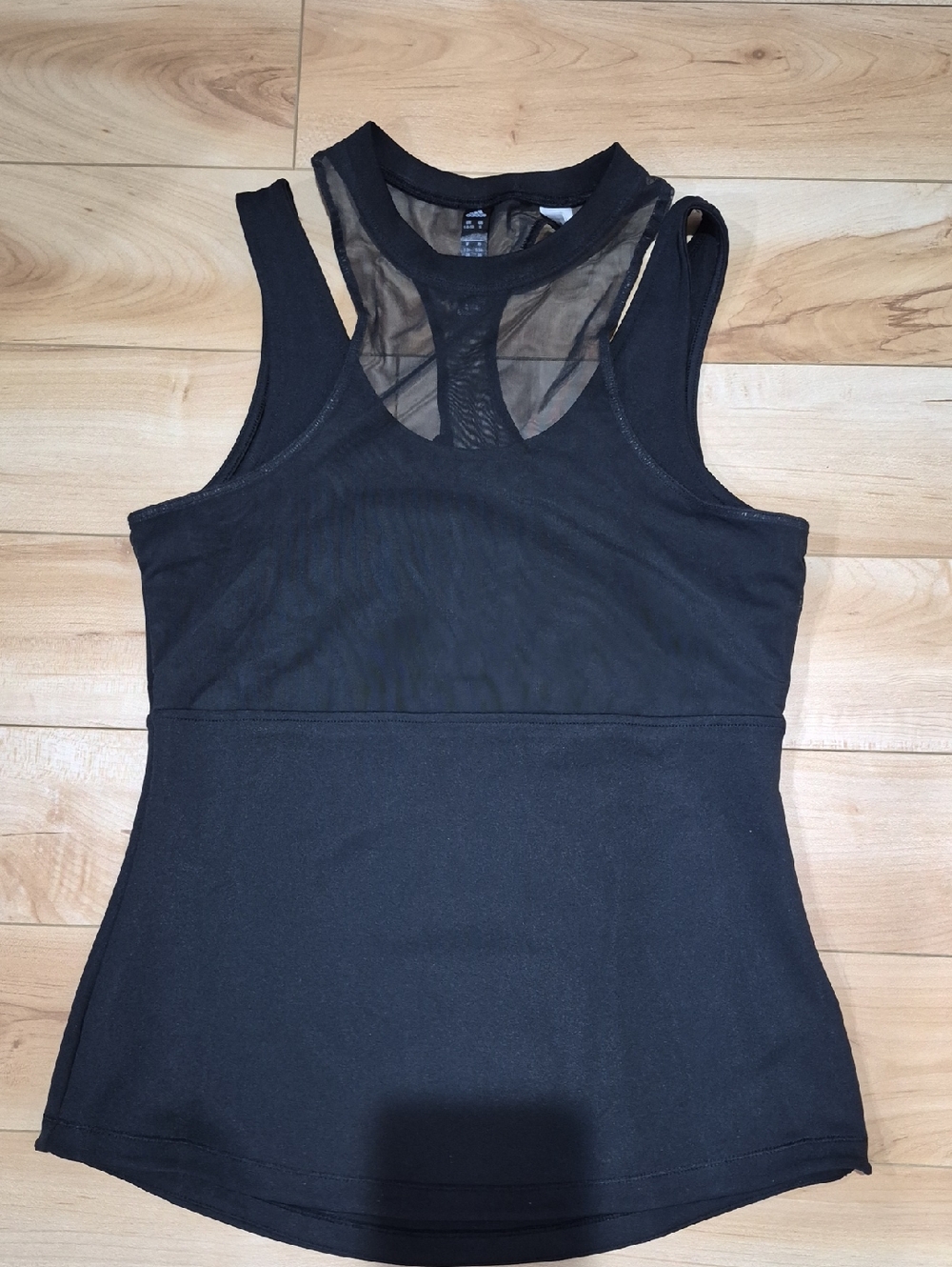 Adidas Women's Size Small Black Mesh Racerback Tank Top